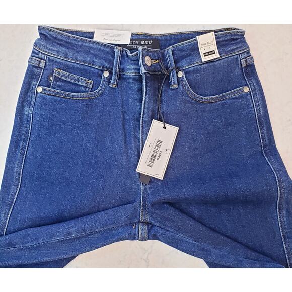 NWT JUDY BLUE High Waist Tummy Control Straight Leg Jeans Size 5/27 # JB88575 - Picture 3 of 12